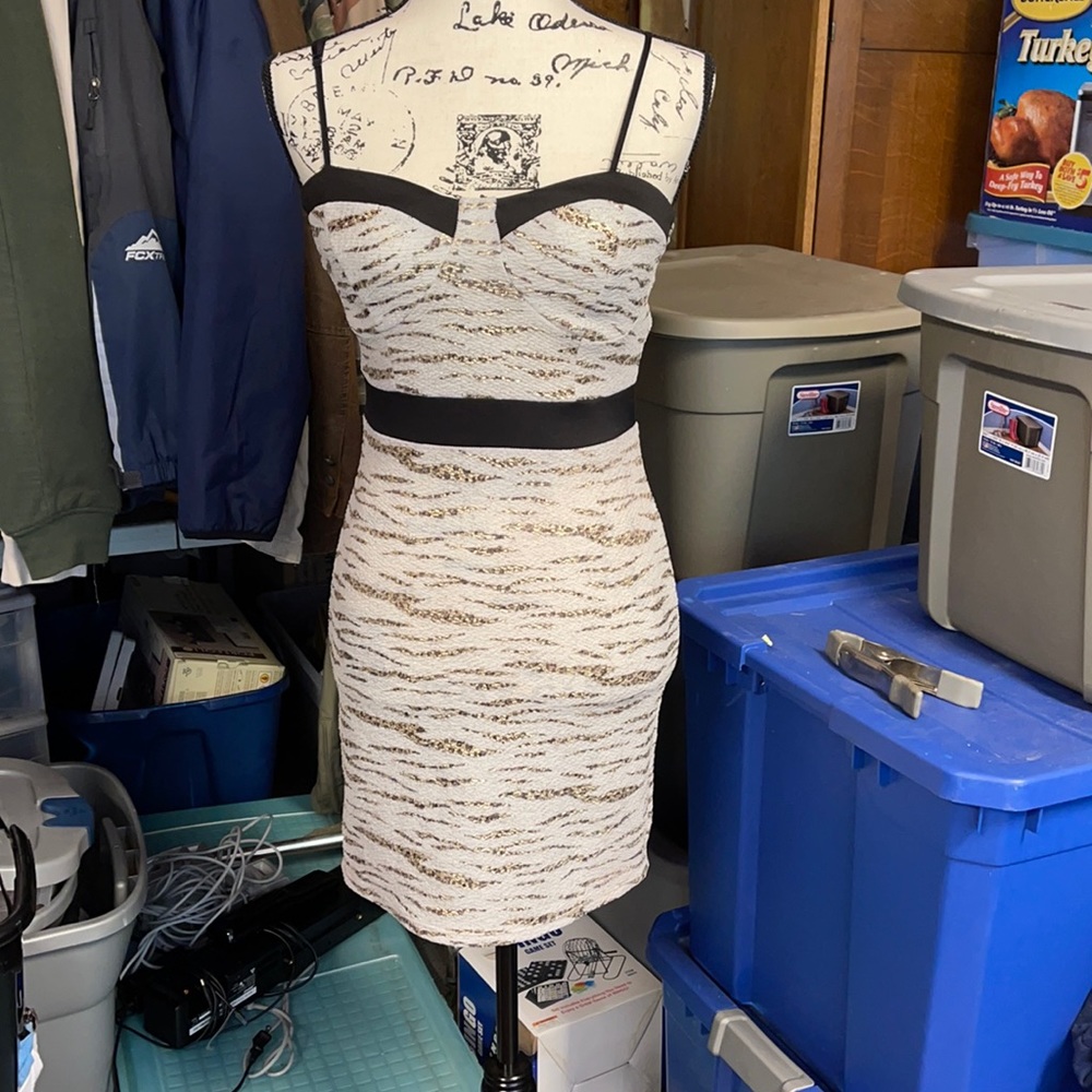 Love Culture size Small black/gold/white dress